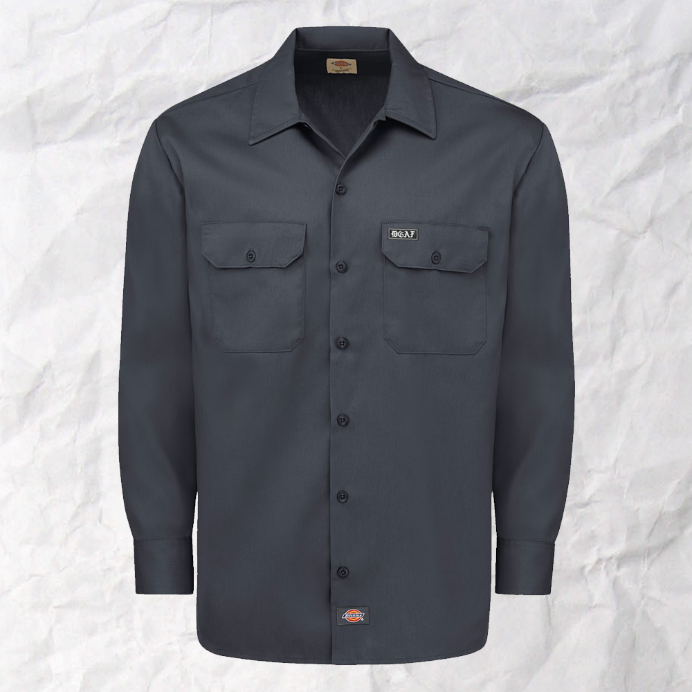 Dickies Long Sleeve Work Shirt - Charcoal