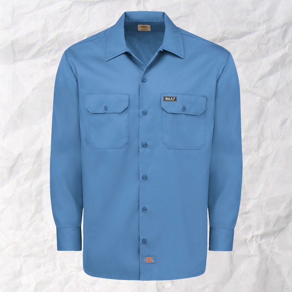 Dickies Long Sleeve Work Shirt - Gulf Blue
