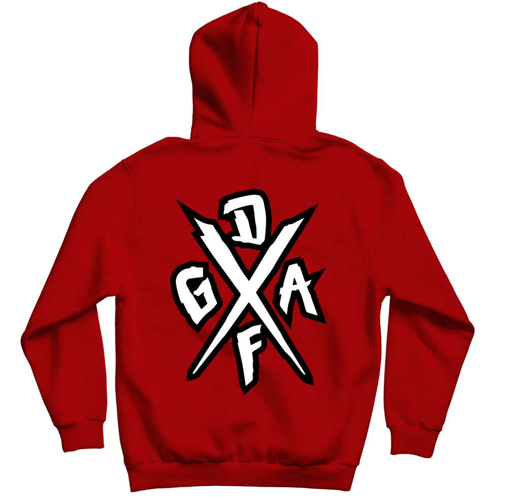 Outlined Hoodie - Red