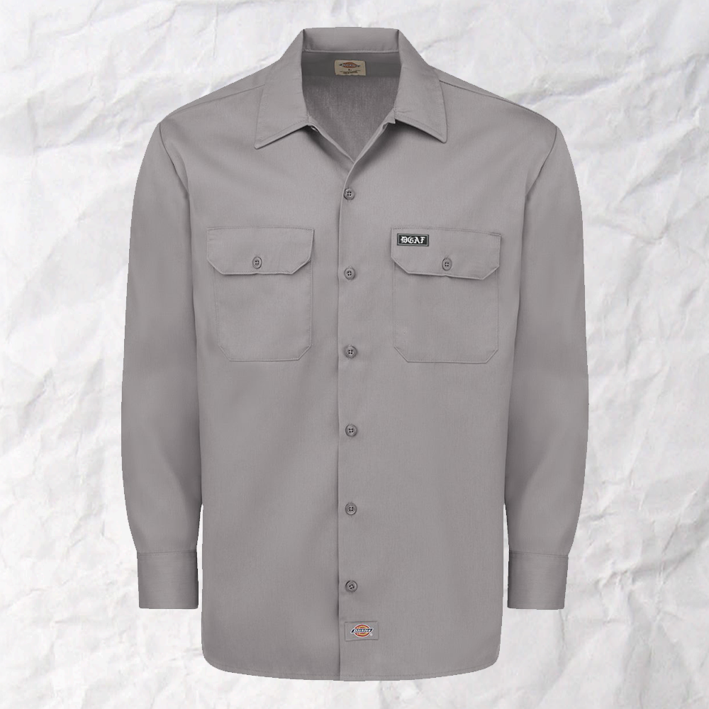 Dickies Long Sleeve Work Shirt - Silver