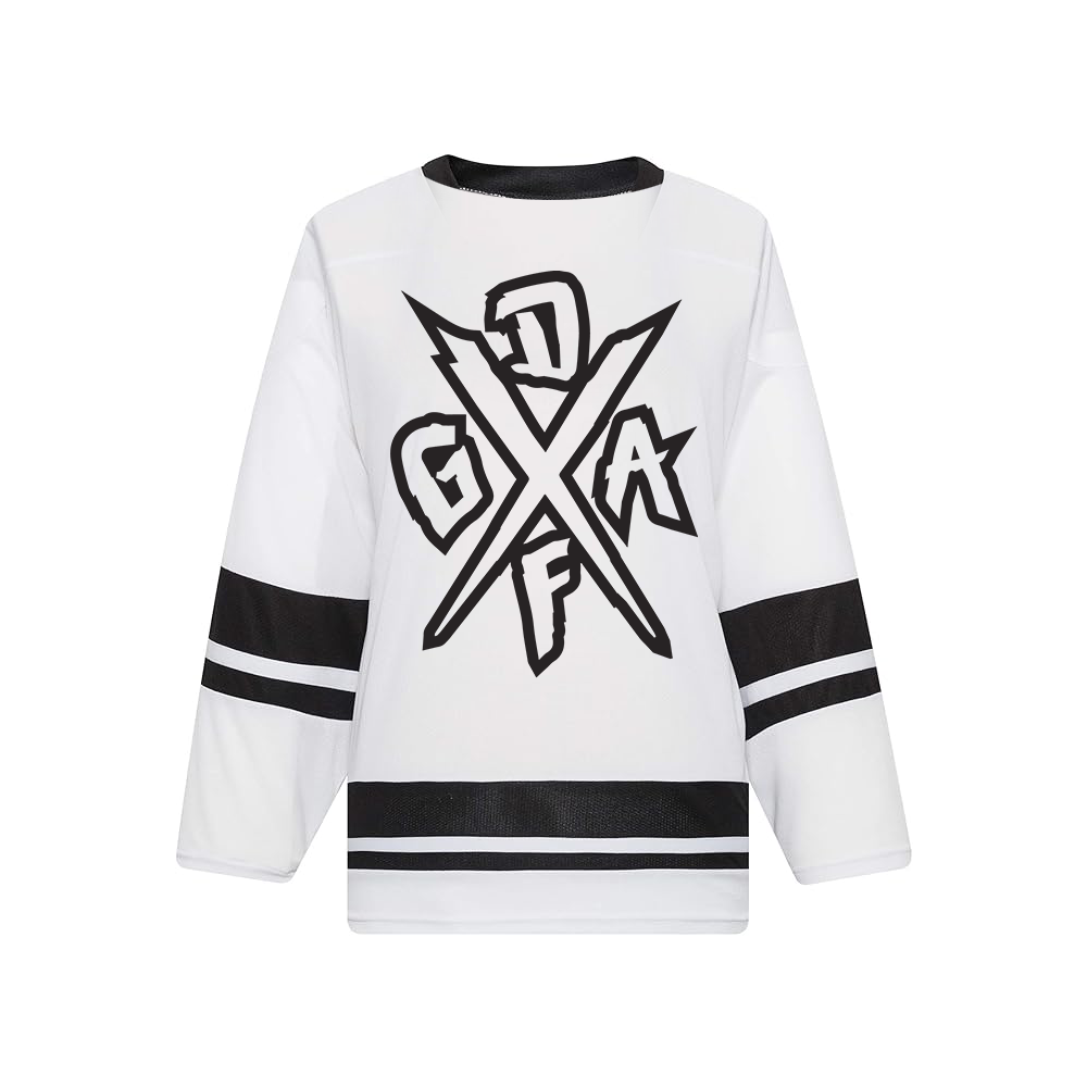 
                  
                    New Logo White/Black Hockey Jersey
                  
                