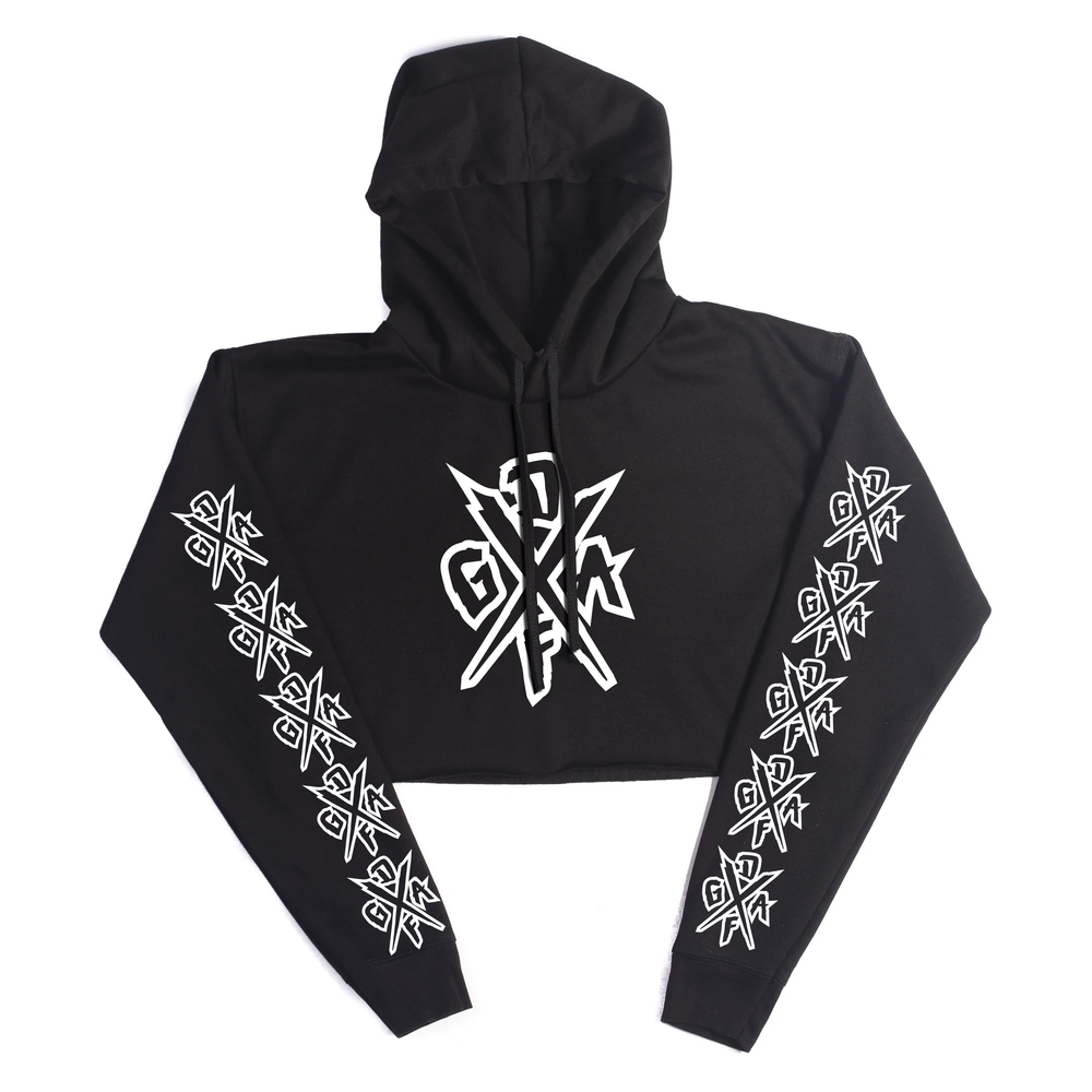 Badge Black Crop Top